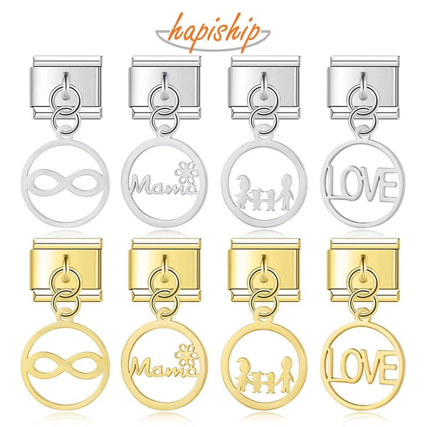 Round Infinite Mama Love Family Butterfly DJ1286