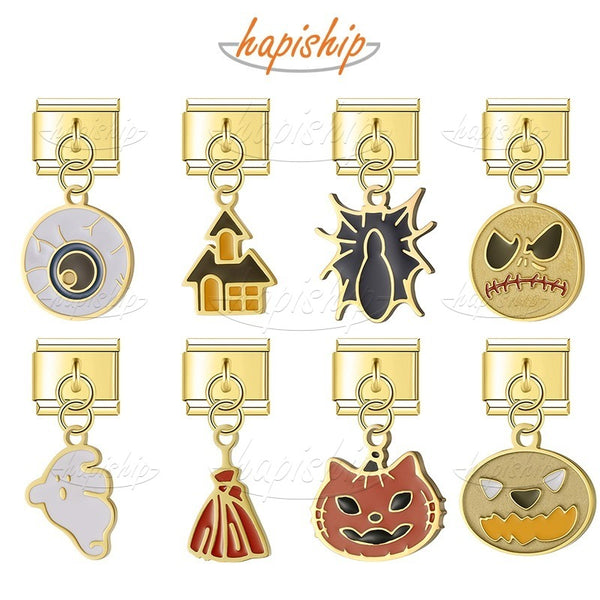 Golden Halloween Spider Skull DJ1974-A